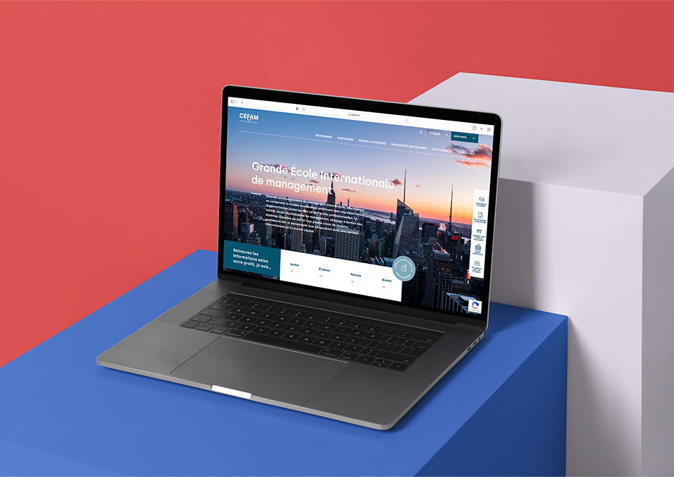 Alo agences, communication à Lyon - A suivre Cefam site internet