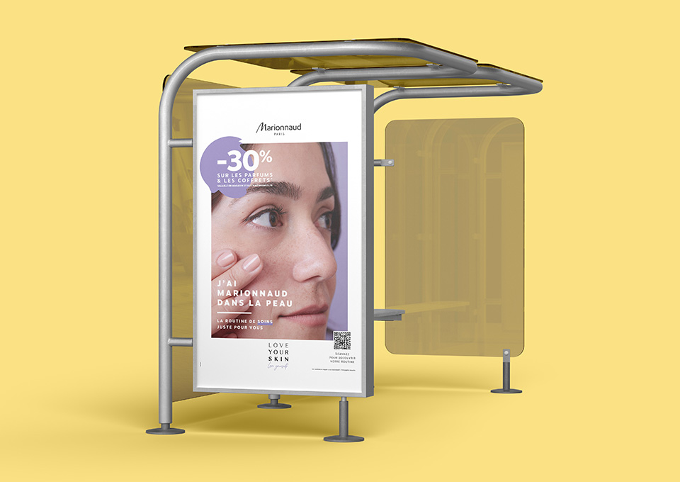 Alo agences, communication à Lyon - A suivre Marionnaud affichage