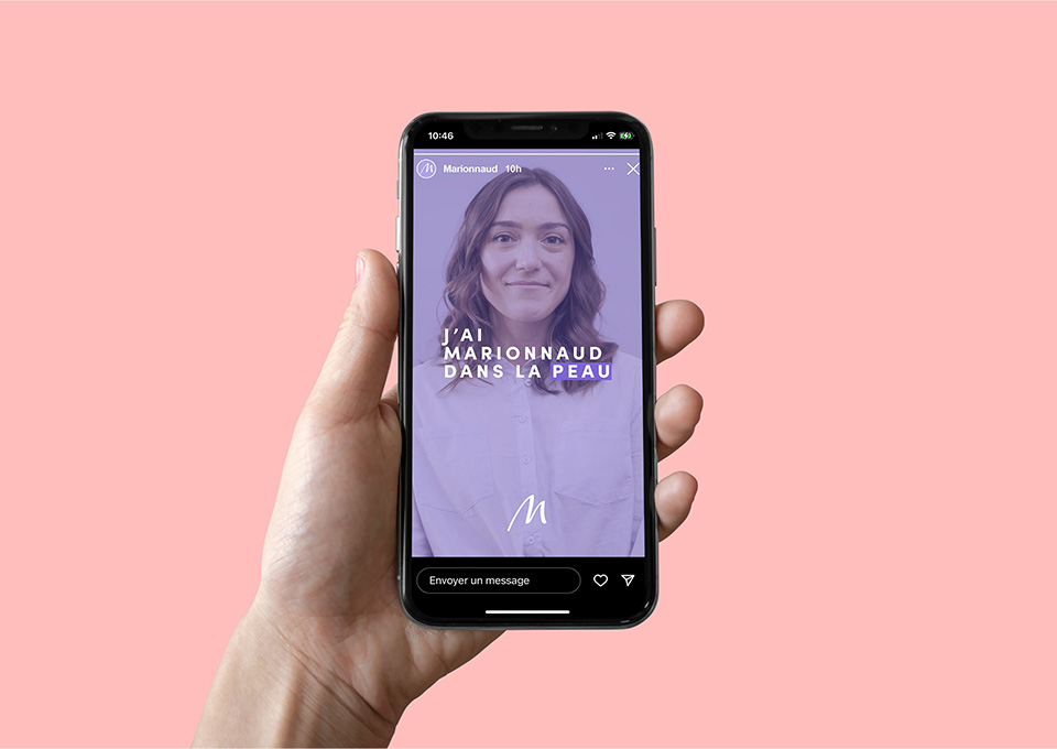 Alo agences, communication à Lyon - A suivre Marionnaud Instagram